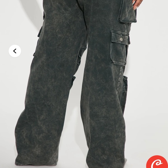 Fashion Nova Black Wide Leg Jeans - Picture 2 of 3